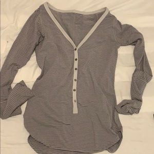 Lululemon Grey Henley Top
